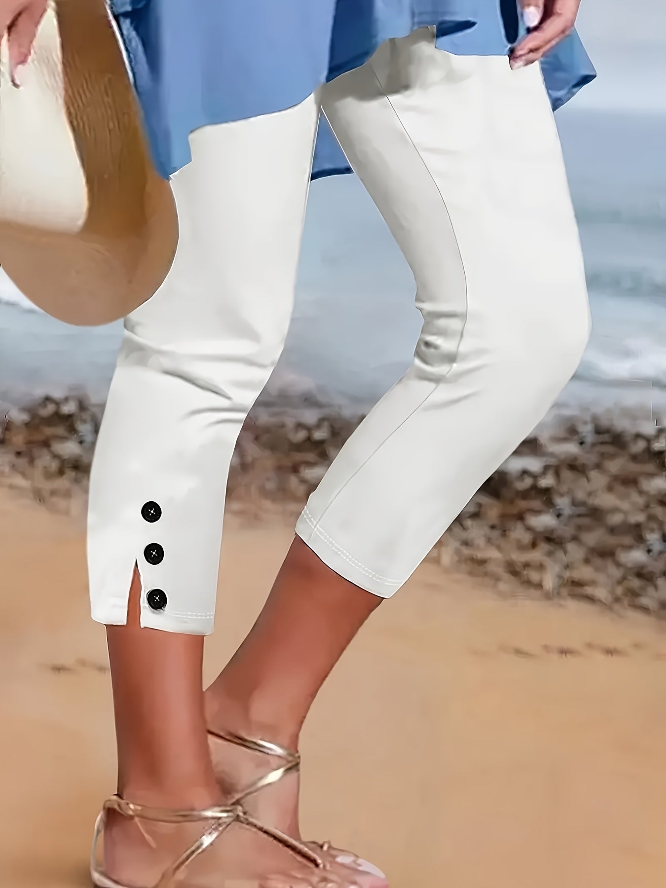 Clara Polished Stretch Capri