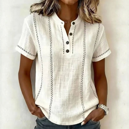Clara Linen Blouse