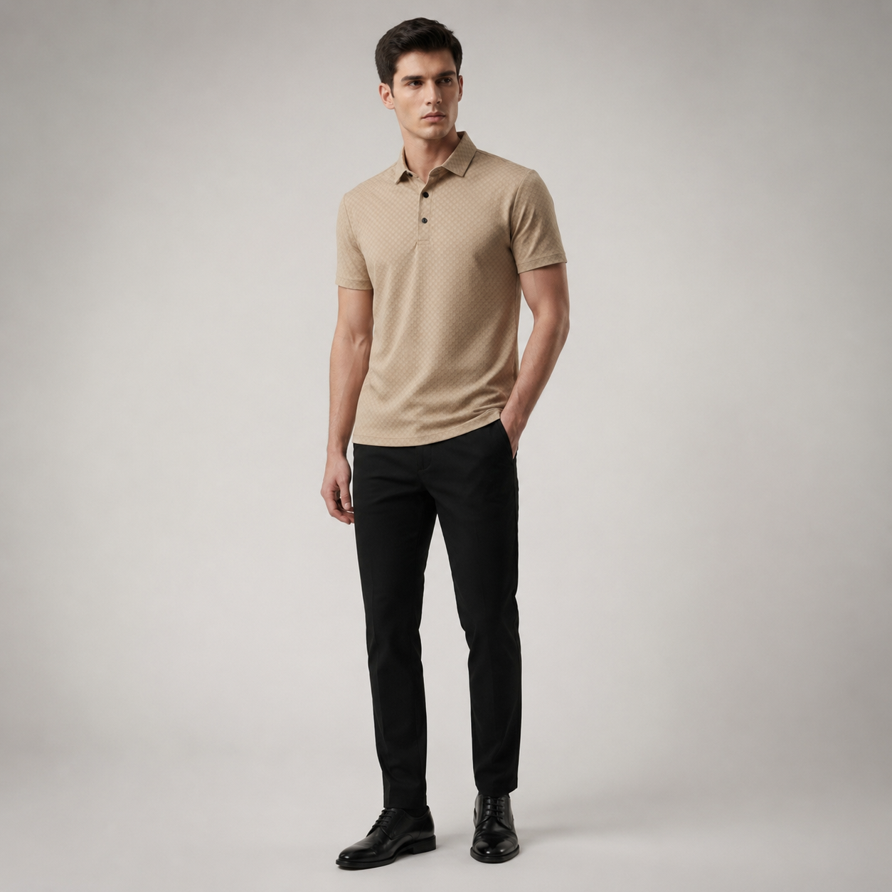 Logan Waffle Polo