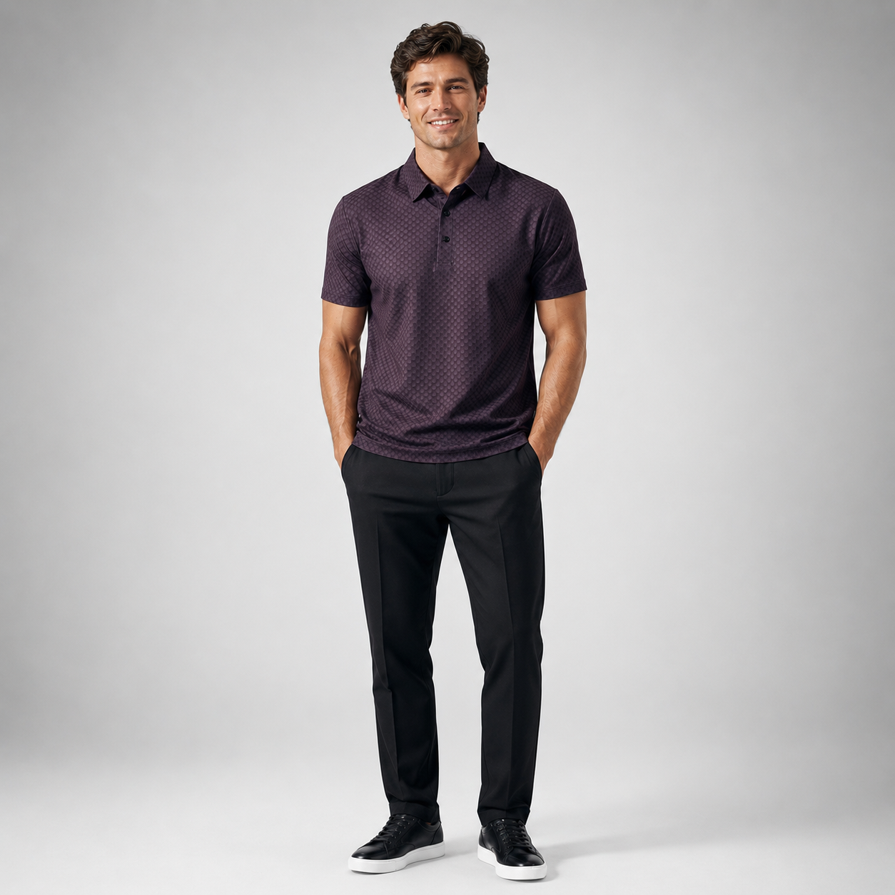 Logan Waffle Polo
