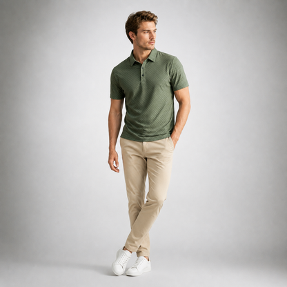 Logan Waffle Polo