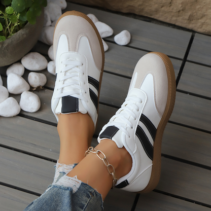 Livia Retro Leather Sneakers