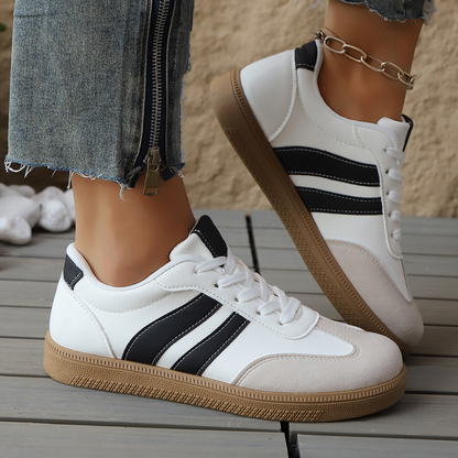 Livia Retro Leather Sneakers
