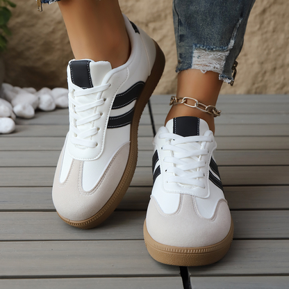 Livia Retro Leather Sneakers