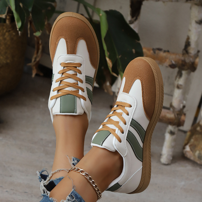 Livia Retro Leather Sneakers