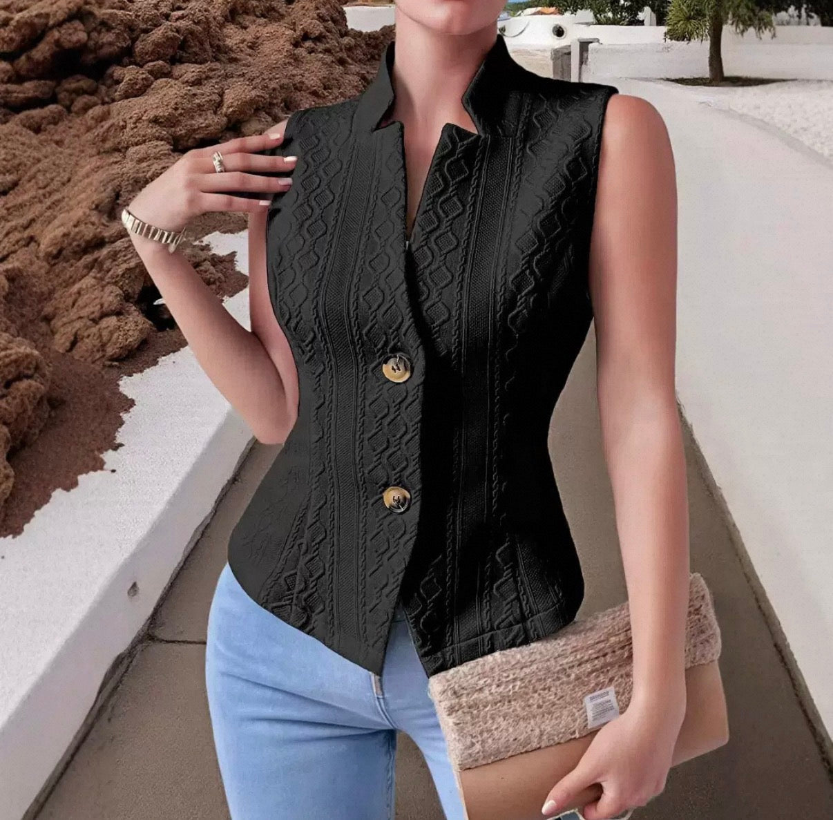 Luna Tailored Vest Top