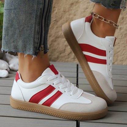 Livia Retro Leather Sneakers