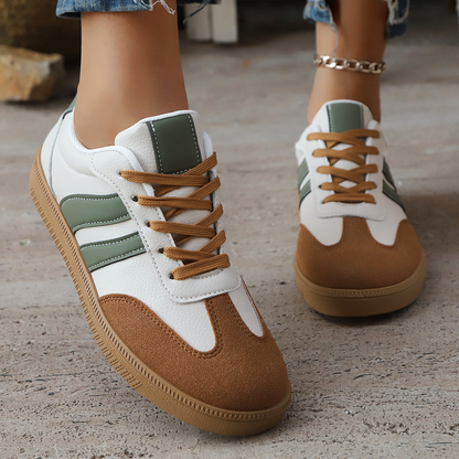 Livia Retro Leather Sneakers