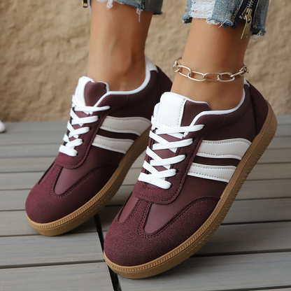 Livia Retro Leather Sneakers