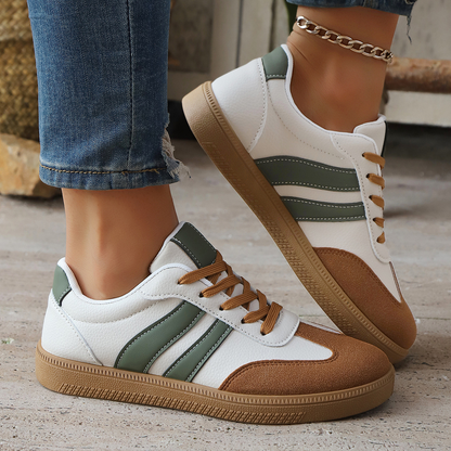 Livia Retro Leather Sneakers