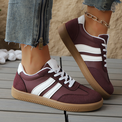 Livia Retro Leather Sneakers