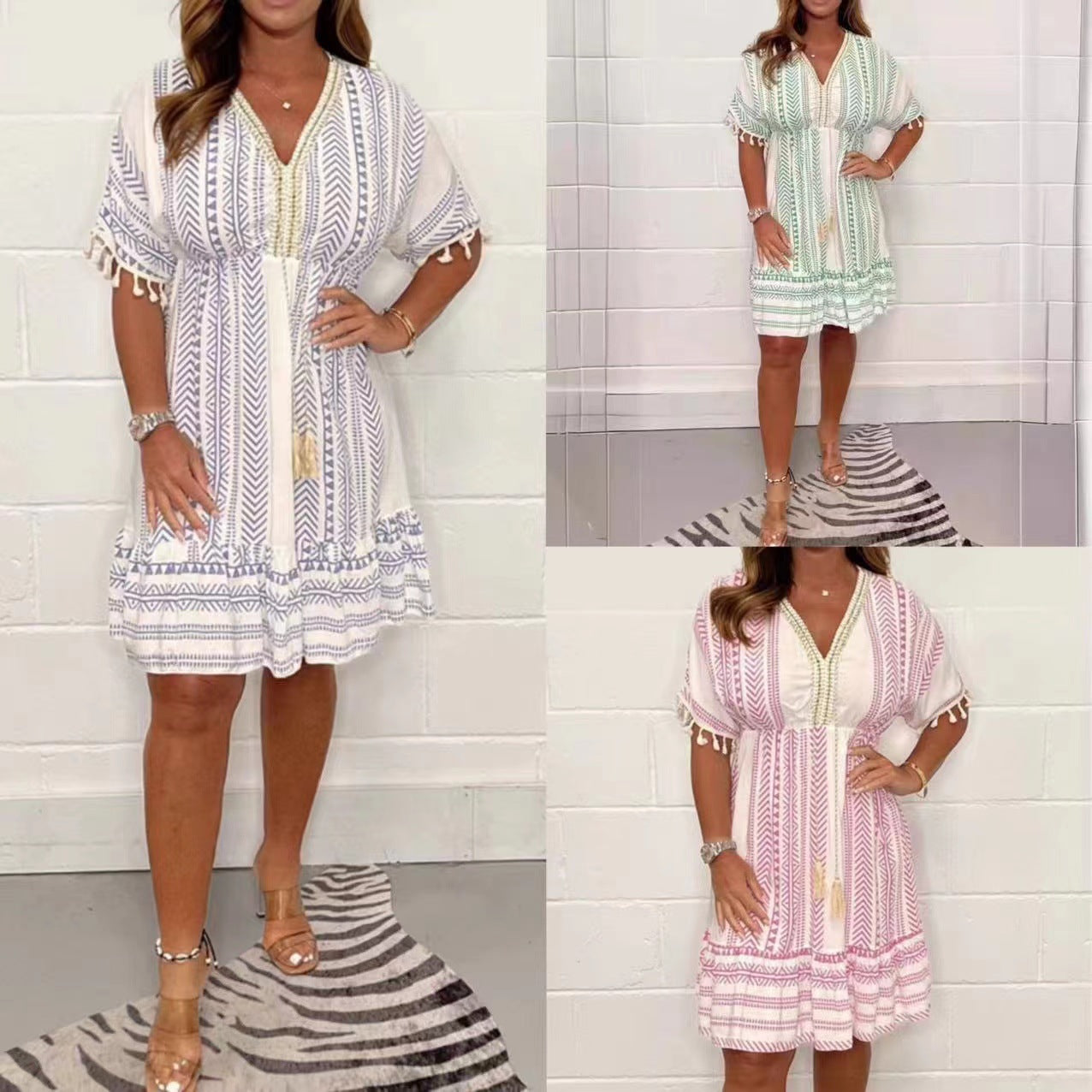 Santorini Breeze Dress