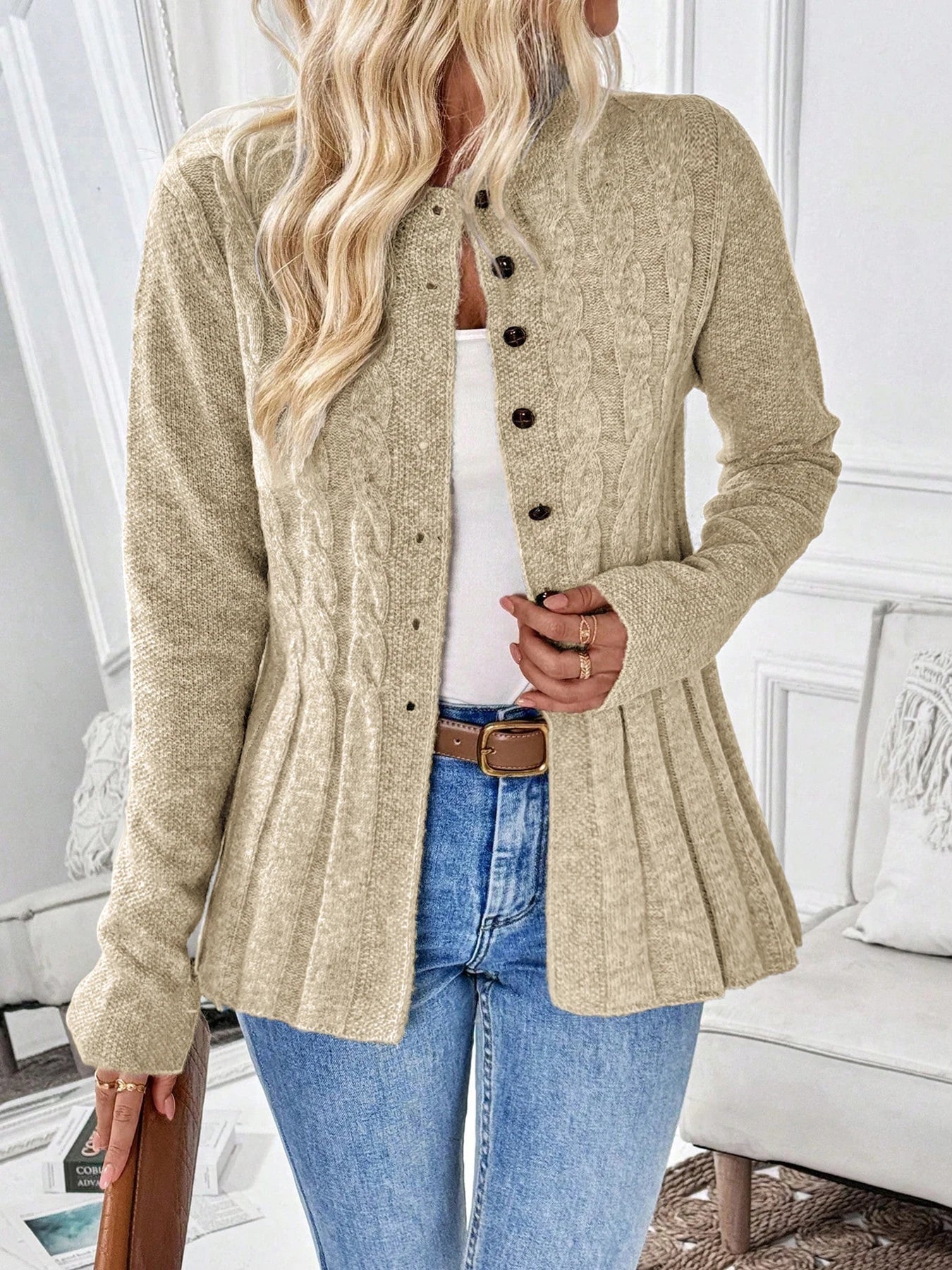 Margot Cable Cardigan
