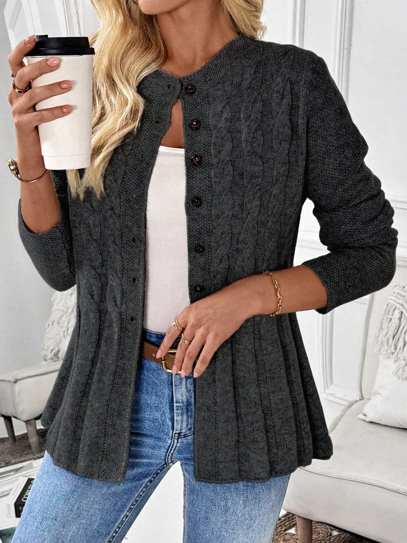 Margot Cable Cardigan