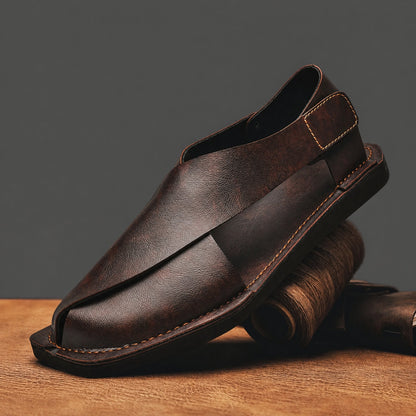 Victor Leather Sandals