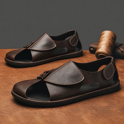 Victor Leather Sandals