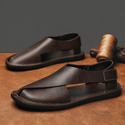 Victor Leather Sandals