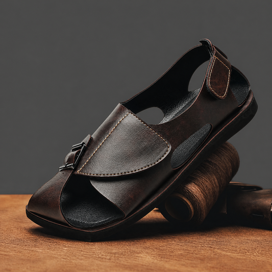 Victor Leather Sandals