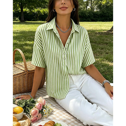 Emilia Striped Blouse